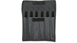 Set de 6 couteaux de lancer Perfect Point Skeleton Pur Black