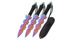 Set de 3 couteaux de lancer arc-en-ciel Snake Eye