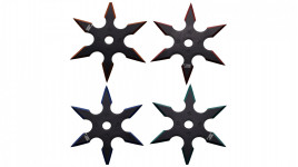 Shuriken ninja jeu de 4 etoiles de lancer Perfect Point