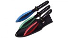 Jeu de 3 couteaux de lancer RGB Perfect point