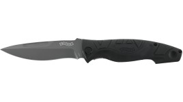 Grand couteau pliant Walther TFK avec poignée synthétique ergonomique