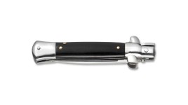 Couteau cran d'arret automatique italien 13cm original en corne noire