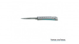 Couteau Laguiole alu décor chasse - 12 cm