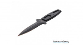 Couteau Dagger noir lame mixte Buffalo River - 28 cm