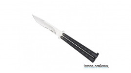 Couteau Puma Tec noir et gris avec clip de ceinture