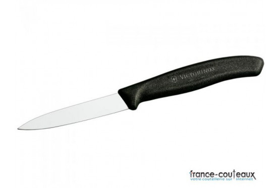 Couteau office Victorinox lame 8 cm Manche noir