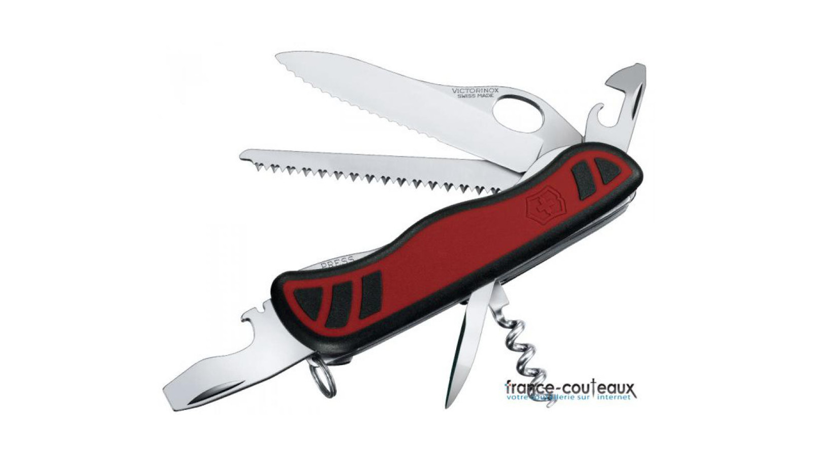 Couteau Suisse Victorinox - Forester One hand rouge et noir