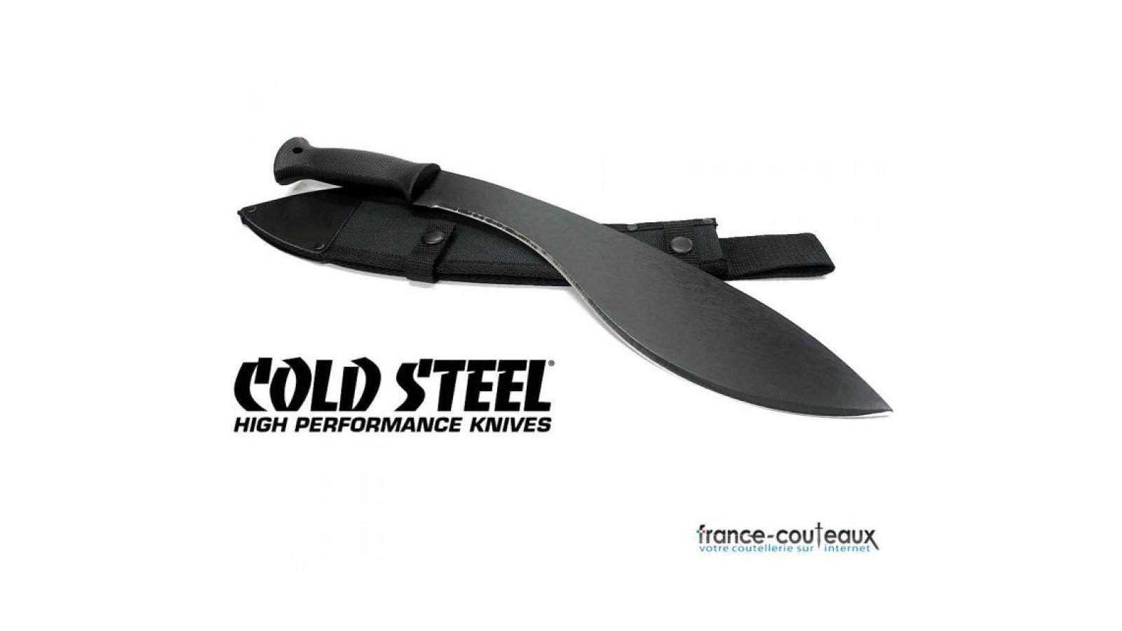 Kukri machette Cold Steel avec étui - manche caoutchouc