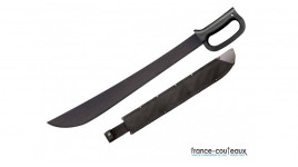 Couteau manche en acier poli et noir Herbertz