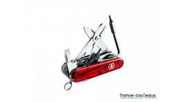 Couteau Suisse Victorinox - Cyber 41 outils - rouge transparent