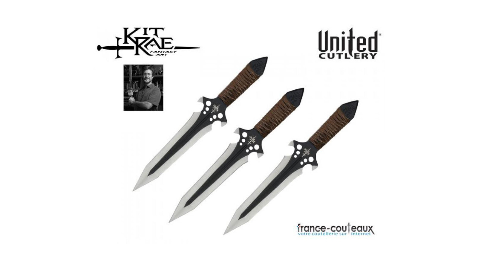 Set de 3 couteaux de lancer Kit Rae - HellHawk
