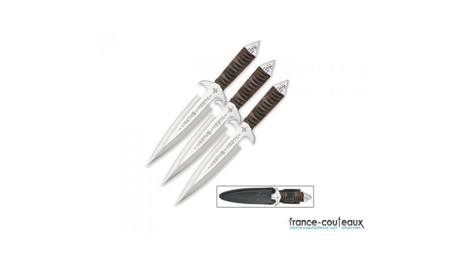 Set de 3 couteaux de lancer Kit Rae - Black Jet kit
