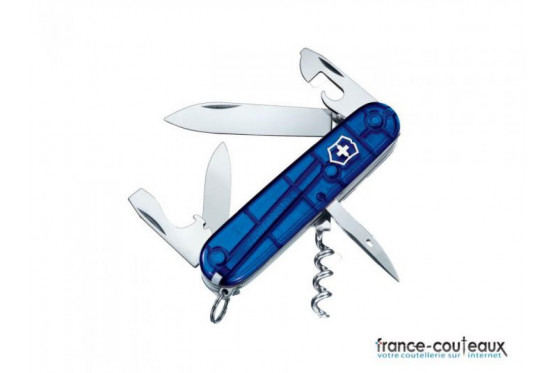 Couteau Suisse Victorinox - Spartan bleu translucide 12 outils.